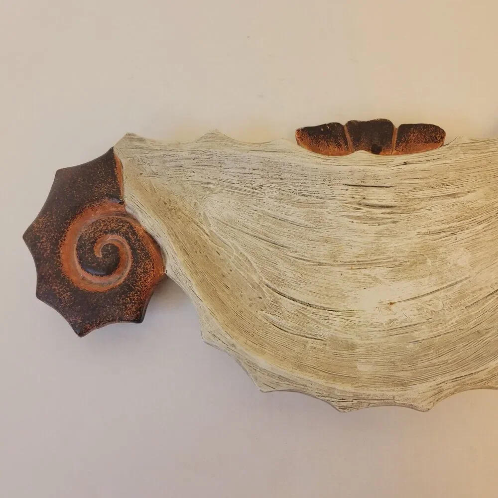 Sea Horse Trinket Dish/Tray, brown tone, 15